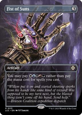Fist of Suns (Borderless) card from Commander: The Lost Caverns of Ixalan