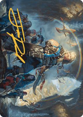 Admiral Brass, Unsinkable Art Card (Gold-Stamped Signature) card from Art Series: The Lost Caverns of Ixalan