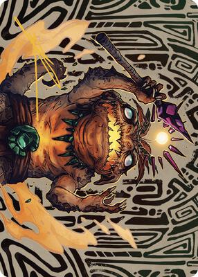 Zoyowa Lava-Tongue Art Card (Gold-Stamped Signature) card from Art Series: The Lost Caverns of Ixalan