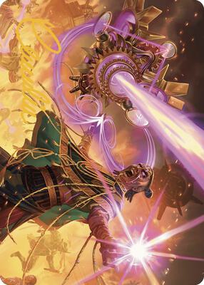 Cosmium Blast Art Card (Gold-Stamped Signature) card from Art Series: The Lost Caverns of Ixalan