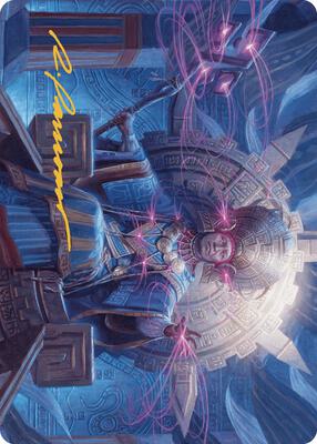 Akal Pakal, First Among Equals Art Card (8/81) (Gold-Stamped Signature) card from Art Series: The Lost Caverns of Ixalan