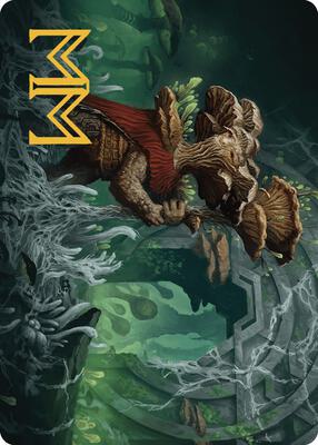 Tendril of the Mycotyrant Art Card (Gold-Stamped Signature) card from Art Series: The Lost Caverns of Ixalan