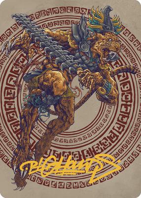 Sovereign Okinec Ahau Art Card (Gold-Stamped Signature) card from Art Series: The Lost Caverns of Ixalan