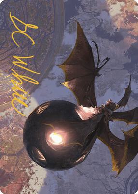 Malicious Eclipse Art Card (Gold-Stamped Signature) card from Art Series: The Lost Caverns of Ixalan