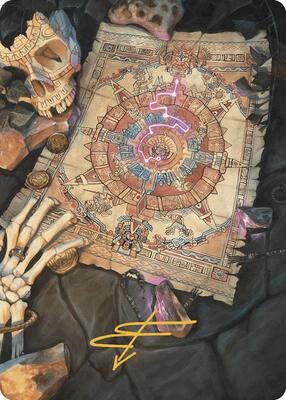Map Token Art Card (Gold-Stamped Signature) card from Art Series: The Lost Caverns of Ixalan