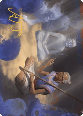 Ancestral Reminiscence Art Card (Gold-Stamped Signature) card from Art Series: The Lost Caverns of Ixalan