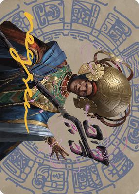 Akal Pakal, First Among Equals Art Card (46/81) (Gold-Stamped Signature) card from Art Series: The Lost Caverns of Ixalan