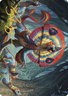 Sunfrill Imitator Art Card (Gold-Stamped Signature) card from Art Series: The Lost Caverns of Ixalan