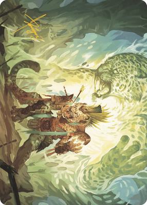 Might of the Ancestors Art Card (Gold-Stamped Signature) card from Art Series: The Lost Caverns of Ixalan