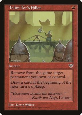 Telim'Tor's Edict card from Mirage