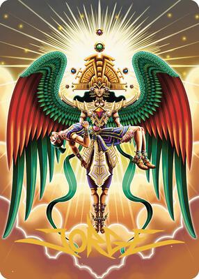 Resplendent Angel Art Card (59/81) (Gold-Stamped Signature) card from Art Series: The Lost Caverns of Ixalan