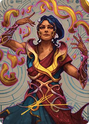 Saheeli, the Sun's Brilliance Art Card (Gold-Stamped Signature) card from Art Series: The Lost Caverns of Ixalan