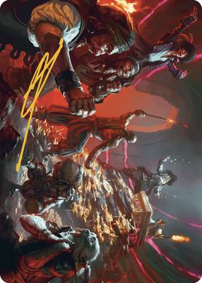 Hit the Mother Lode Art Card (Gold-Stamped Signature) card from Art Series: The Lost Caverns of Ixalan