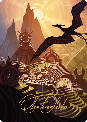 Plains Art Card (Gold-Stamped Signature) card from Art Series: The Lost Caverns of Ixalan