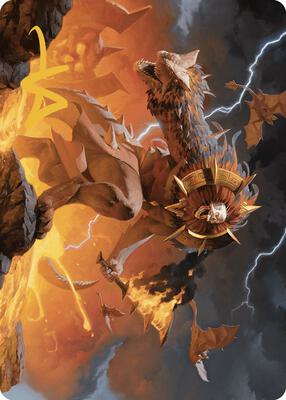 Ojer Axonil, Deepest Might Art Card (Gold-Stamped Signature) card from Art Series: The Lost Caverns of Ixalan
