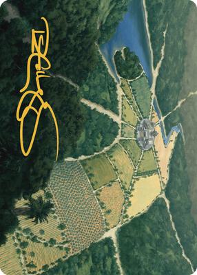 Restless Prairie Art Card (Gold-Stamped Signature) card from Art Series: The Lost Caverns of Ixalan