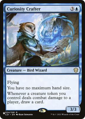 Curiosity Crafter card from The List Reprints