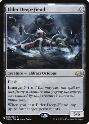 Elder Deep-Fiend card from The List Reprints