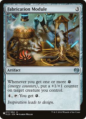 Fabrication Module card from The List Reprints
