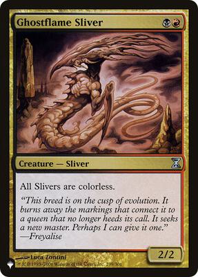 Ghostflame Sliver card from The List Reprints