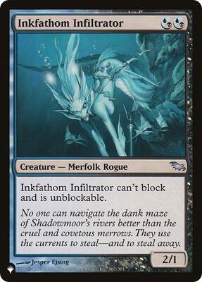 Inkfathom Infiltrator card from The List Reprints
