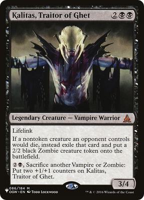 Kalitas, Traitor of Ghet card from The List Reprints