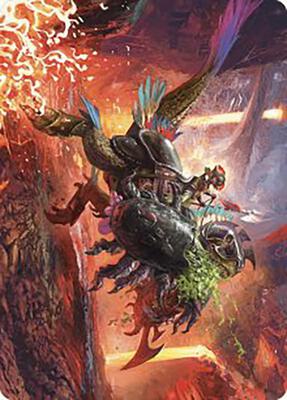 Triumphant Chomp Art Card card from Art Series: The Lost Caverns of Ixalan
