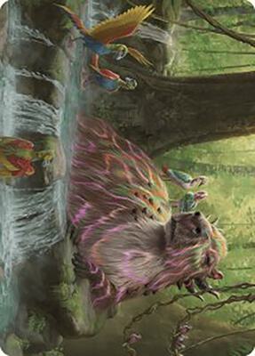 Basking Capybara Art Card card from Art Series: The Lost Caverns of Ixalan