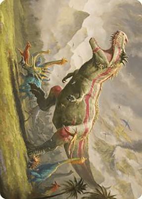Ghalta, Stampede Tyrant Art Card card from Art Series: The Lost Caverns of Ixalan