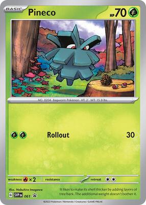 Pineco - 061 card from SV: Scarlet & Violet Promo Cards