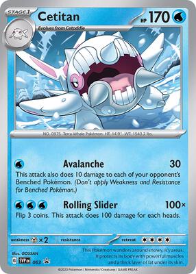Cetitan - 063 card from SV: Scarlet & Violet Promo Cards
