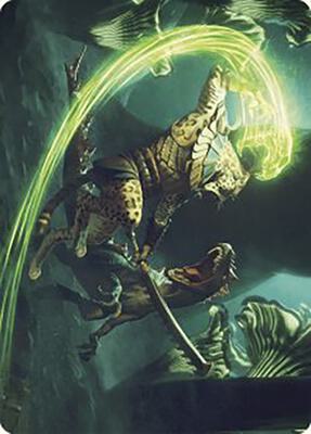 Contest of Claws Art Card card from Art Series: The Lost Caverns of Ixalan