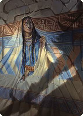 Whispersilk Cloak Art Card card from Art Series: The Lost Caverns of Ixalan