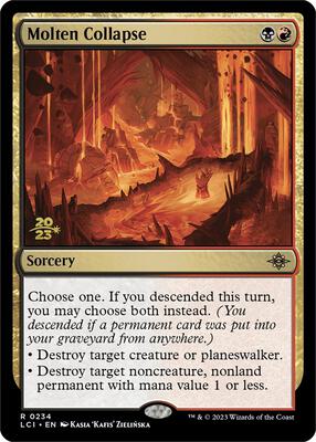 Molten Collapse card from Prerelease Cards