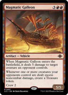 Magmatic Galleon card from Prerelease Cards
