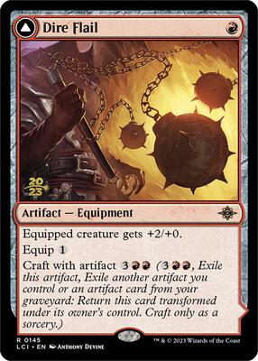 Dire Flail card from Prerelease Cards