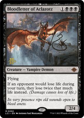 Bloodletter of Aclazotz card from Prerelease Cards