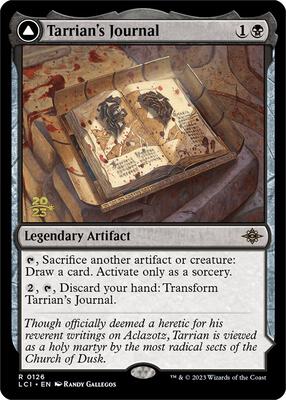 Tarrian's Journal card from Prerelease Cards