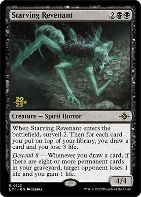 Starving Revenant card from Prerelease Cards