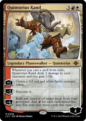 Quintorius Kand card from Prerelease Cards