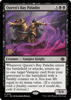 Queen's Bay Paladin card from Prerelease Cards