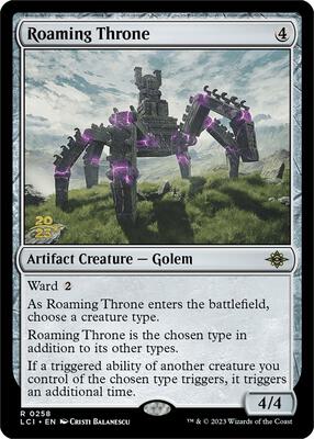 Roaming Throne card from Prerelease Cards