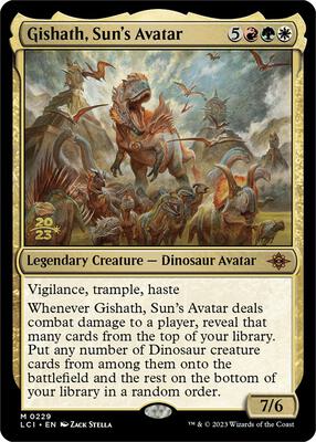 Gishath, Sun's Avatar (LCI) card from Prerelease Cards
