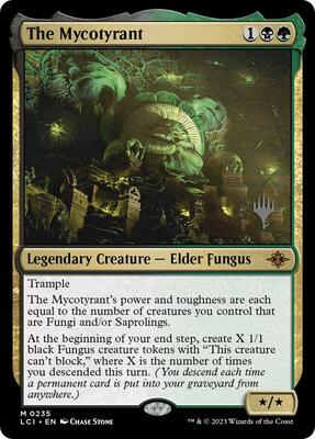 The Mycotyrant card from Promo Pack: The Lost Caverns of Ixalan