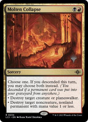 Molten Collapse card from Promo Pack: The Lost Caverns of Ixalan
