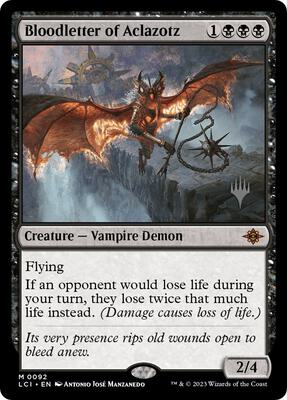 Bloodletter of Aclazotz card from Promo Pack: The Lost Caverns of Ixalan