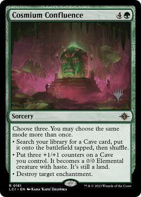 Cosmium Confluence card from Promo Pack: The Lost Caverns of Ixalan