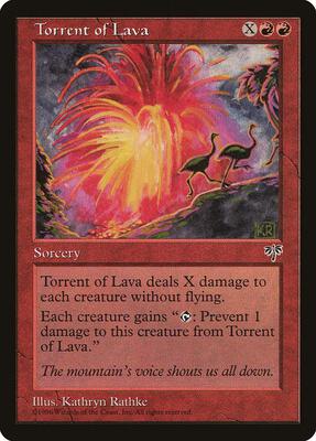 Torrent of Lava card from Mirage
