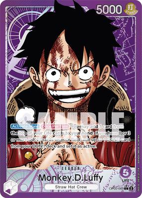 Monkey.D.Luffy (060) (Alternate Art) card from Awakening of the New Era