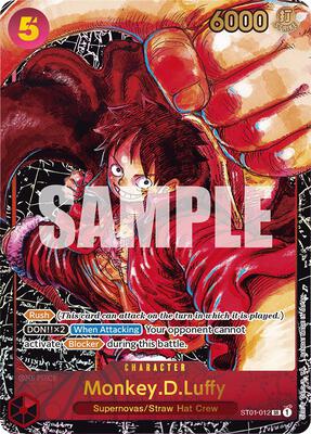 Monkey.D.Luffy (012) (Alternate Art) card from Awakening of the New Era